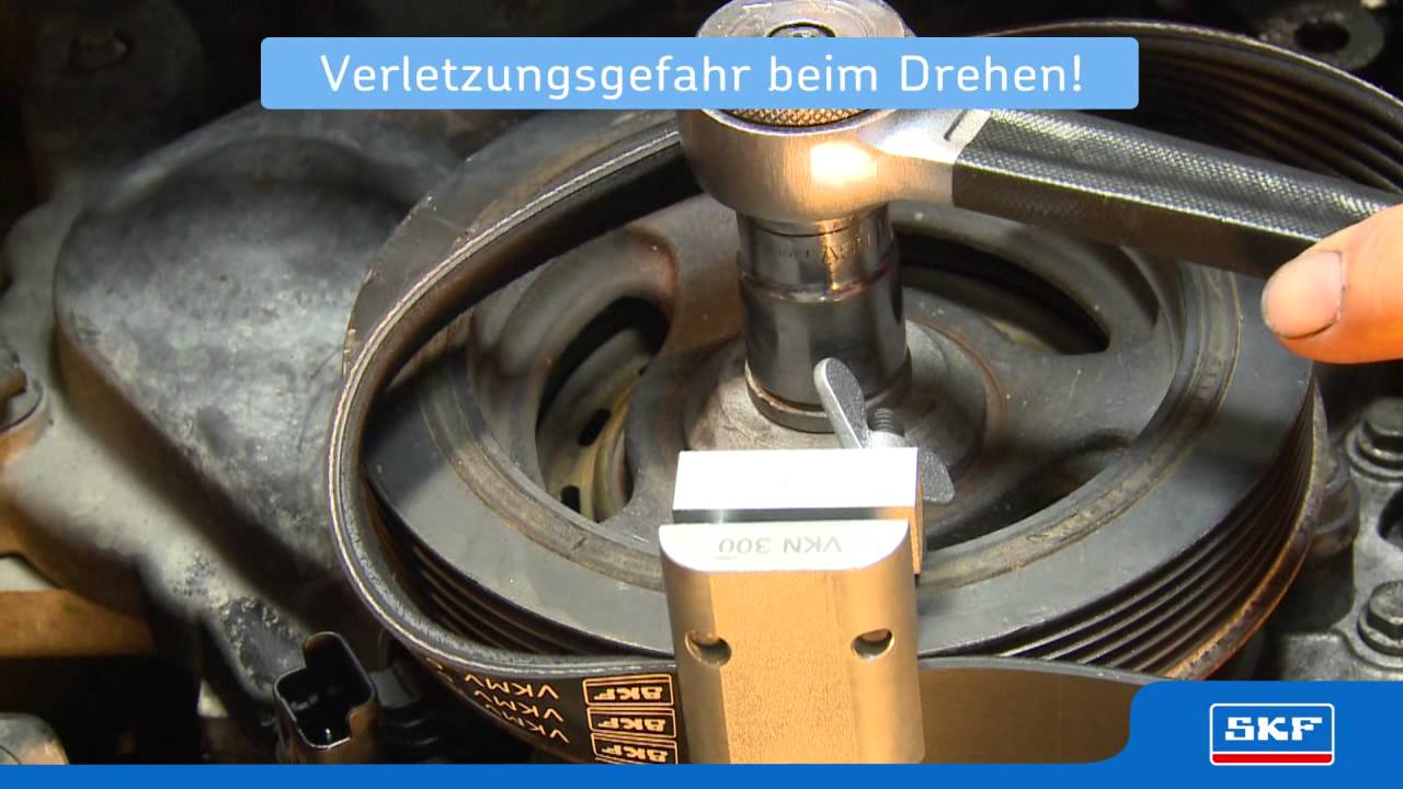SKF - Professionelle Montage elastischer Riemen mit dem SKF Werkzeug VKN 300