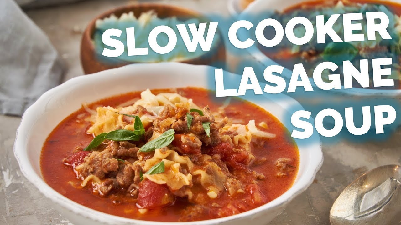 Lasagne Soup Recipe for the Slow Cooker | High-Protein & Delicious