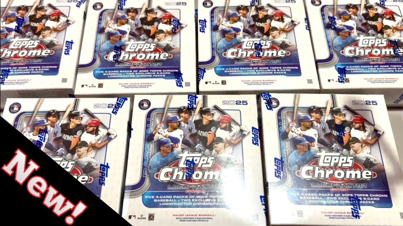 NEW RELEASE!  2025 TOPPS CHROME LOGOFRACTOR BOXES!  