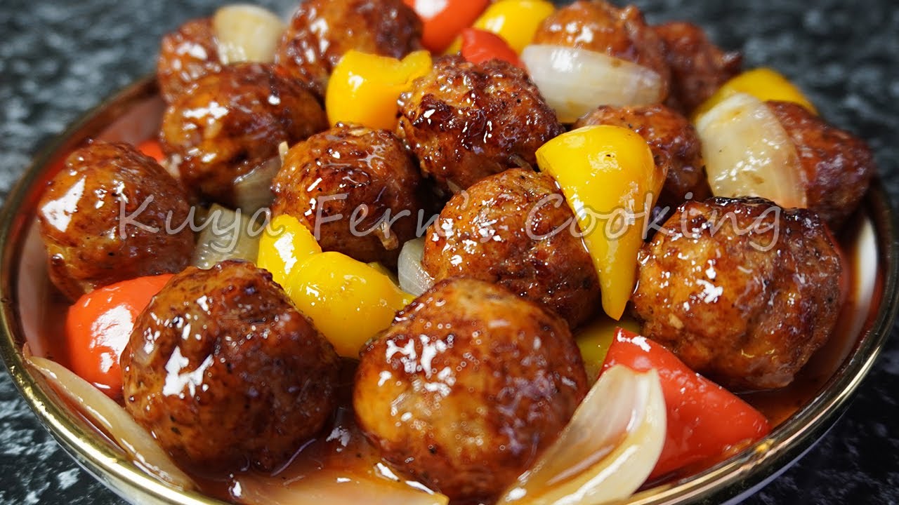 SIGURADONG SOLVE ANG KAINAN PAG GANITO KASARAP ANG PAGKAKALUTO MO SA SWEET AND SOUR MEATBALLS!!!