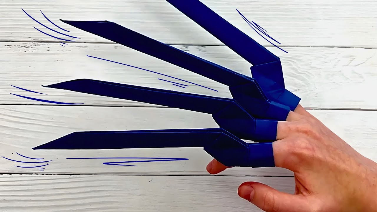 Cómo hacer garras de dragón con papel
