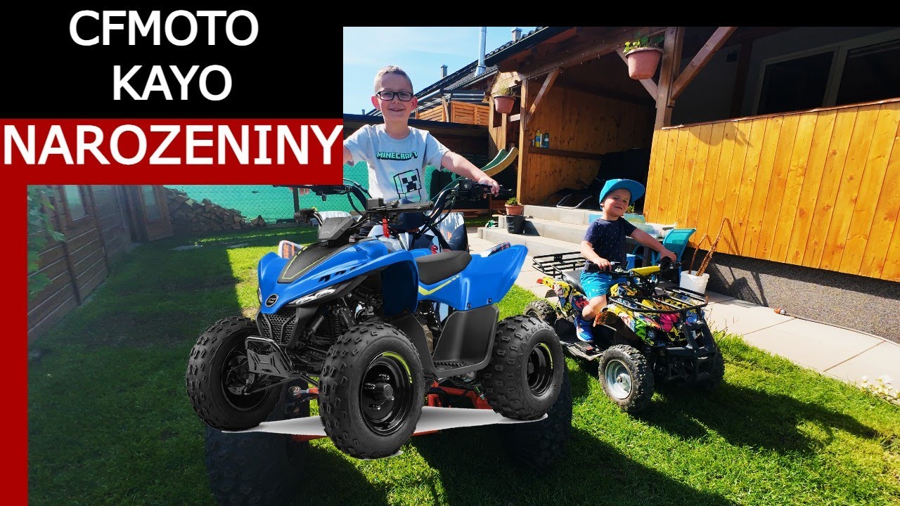 Syn dostal novou ČTYŘKOLKU - JE TO CFMOTO NEBO KAYO ?