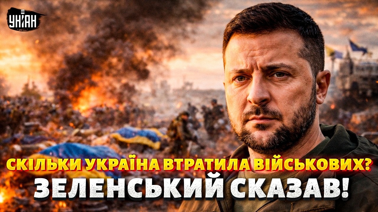 Болючі цифри для України! Зеленський ЧЕСНО назвав ВТРАТИ ЗСУ. Послухайте його заяву