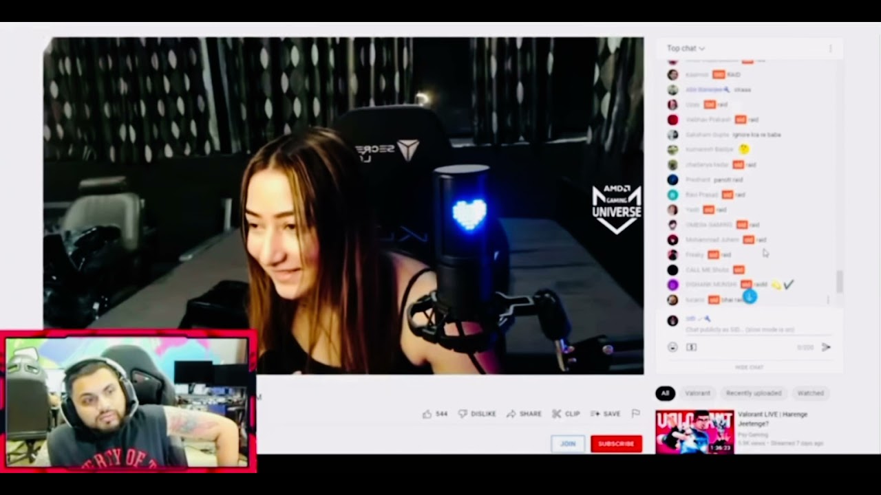 @Sid raid on girls streamers #BGMI #livestream #reaction #shorts #Sid #ViruOP