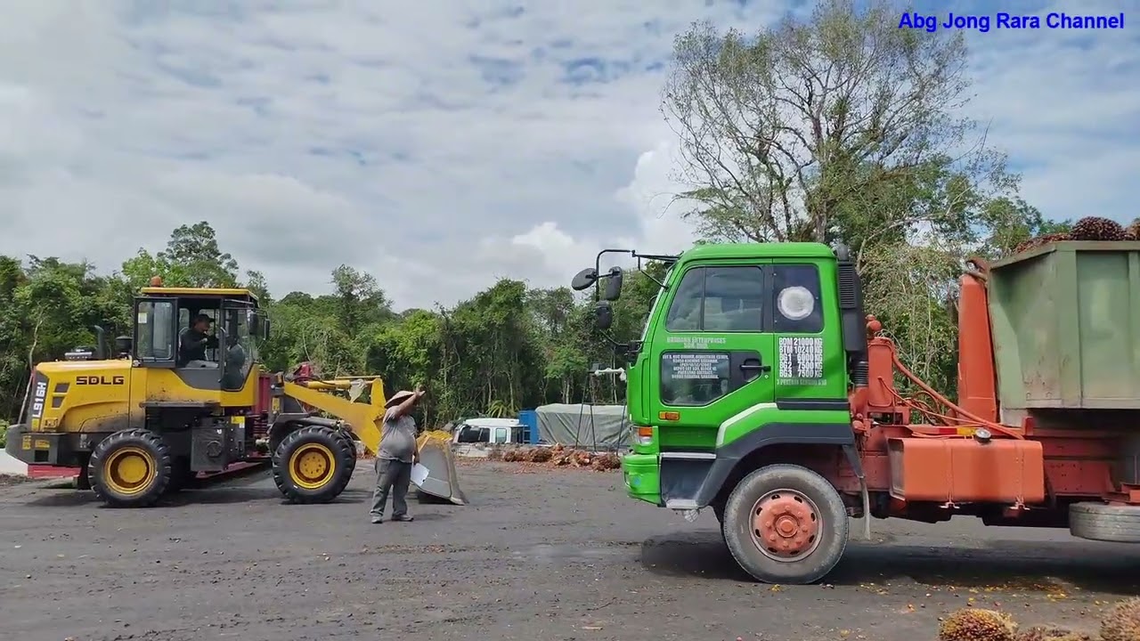 Panen sawit bersama si dia...Lagi santai kawan......berkuli sawit pun kuli sawit lah...