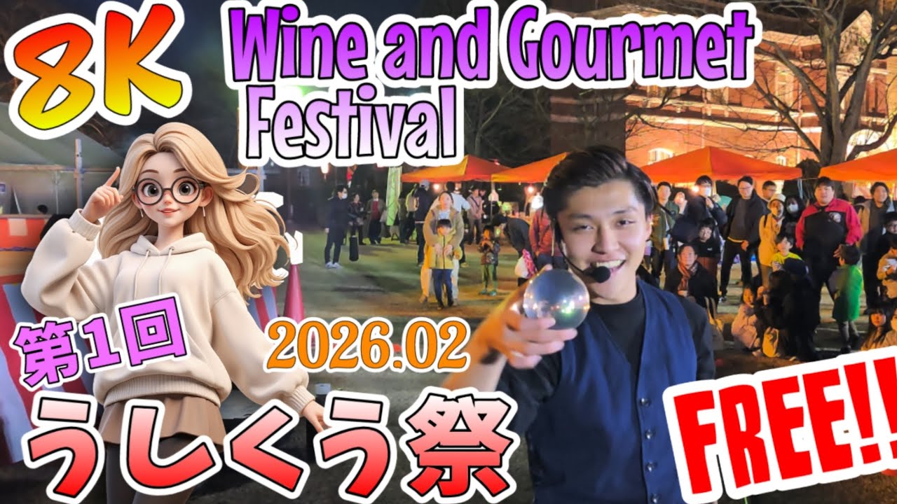 【8K】7️⃣大道芸!!🇯🇵Wine and Gourmet Festival🍖うしくう祭👯茨城県牛久市牛久シャトー