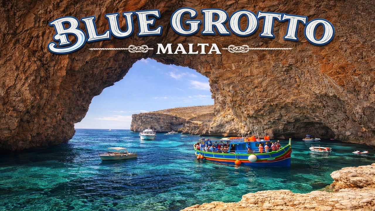 🚤💙 Blue Grotto Malta✨🌊| Inside the Most Stunning Sea Caves
