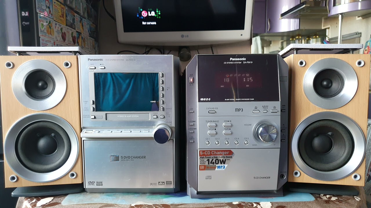 Сравнение усилителей микросистем Panasonic PM91 и PM19.№646