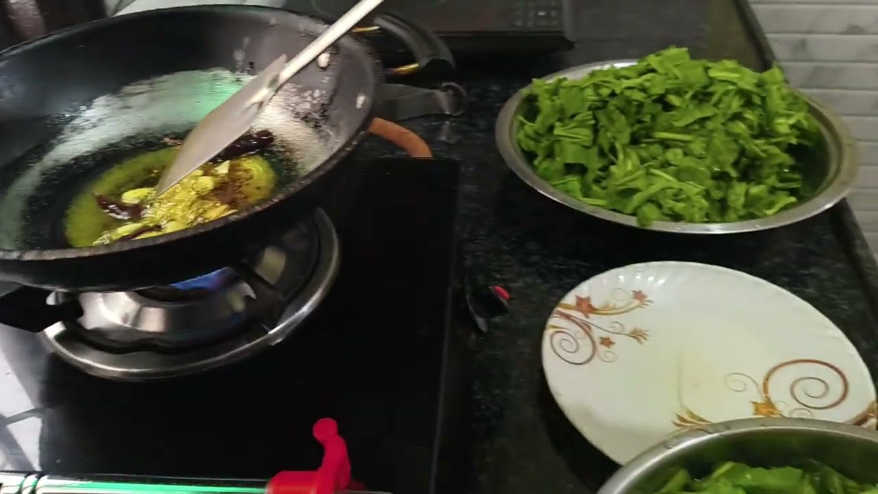 How to make spinch saag l Healthy recipe🥬🥬🥬🥬🥬😋😋😋😋😋 Anupam Rasamrit mini vlog #####cooking 