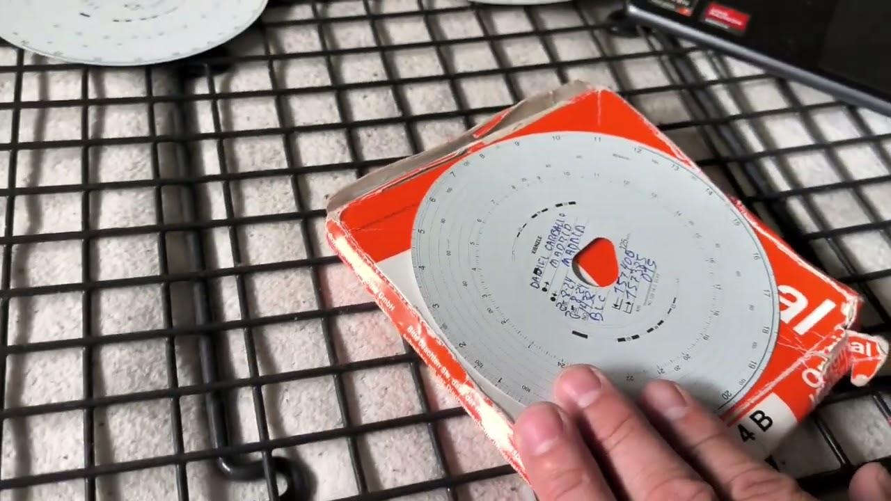 Tacografo  antiguo de disco diagrama