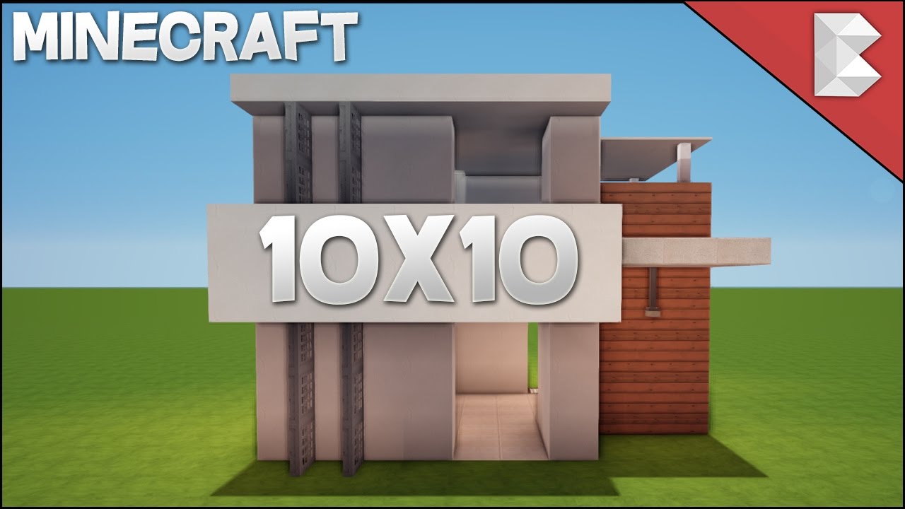 ✔ Minecraft: 10X10 Modern House Tutorial | Easy To Follow ❤