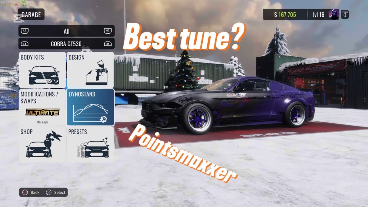 Best tune for cobra gt350 in carx drift racing online? (Controller)