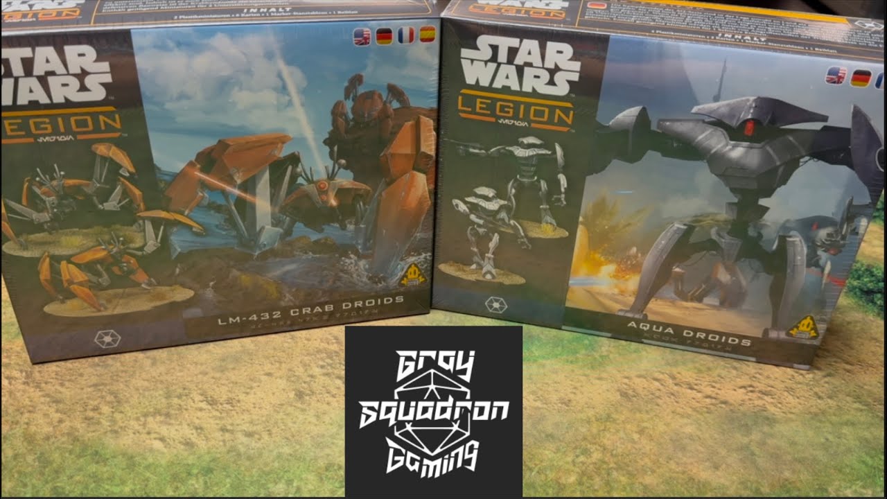 Star Wars Legion Unboxing: Aqua and Crab droids
