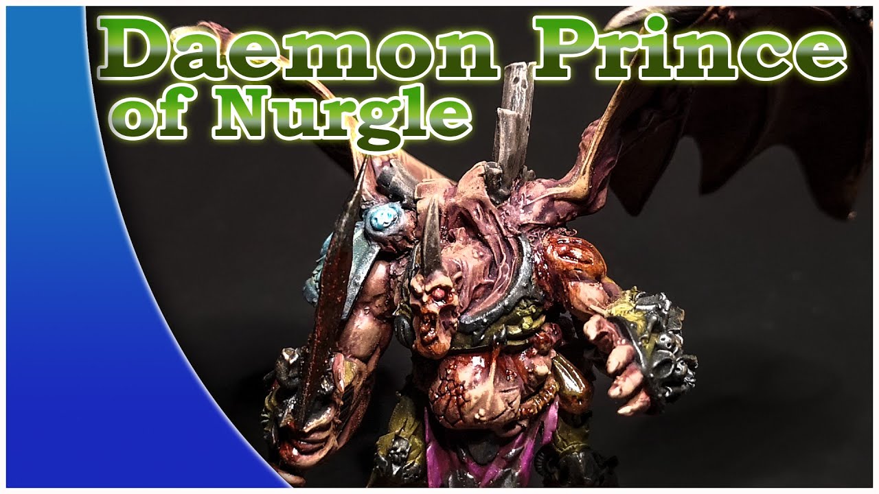 How to Paint Daemon Prince of nurgle - Dämonenprinz des Nurgle bemalen - Warhammer 40k - Quayjin