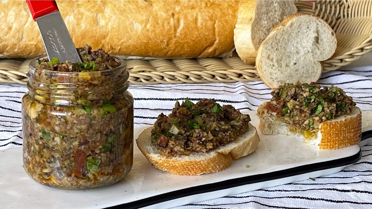 5 Minute Olive Tapenade | Perfect Party Appetizer