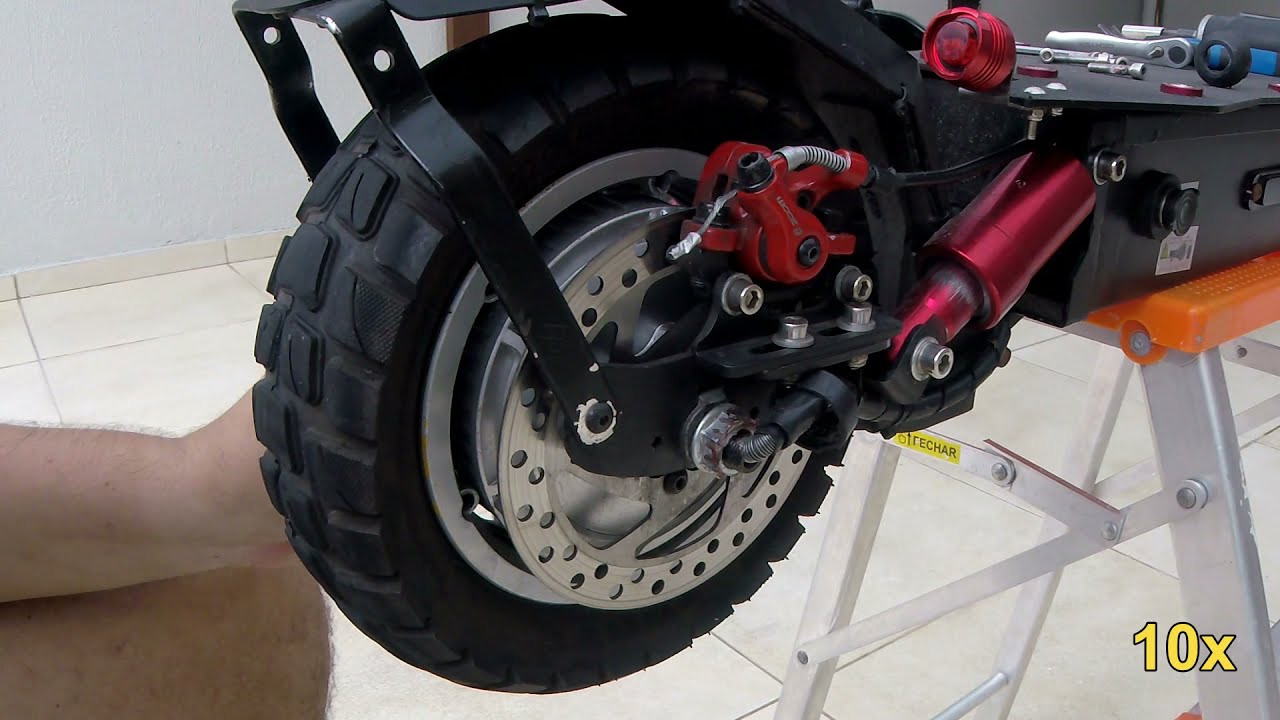 Como trocar câmara de ar e pneu do patinete foston S10 sport/ultra e demais modelos
