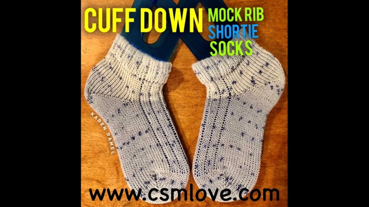 CSM: One Minute Cuff Down Mock Shortie Socks
