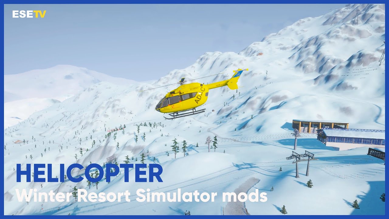 Working Helicopter in Winter Resort Simulator Season 2!