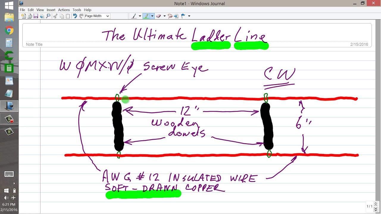 The Ultimate Ladder Line