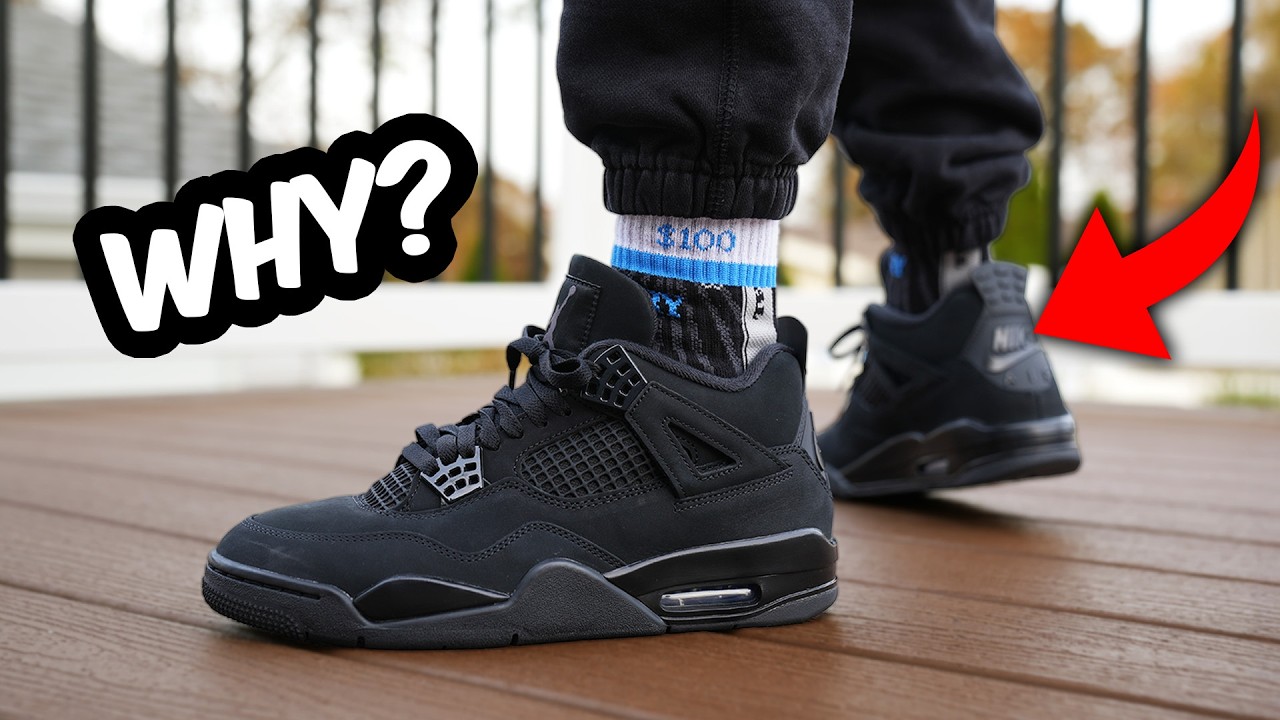 Почему они изменили это? Обзор Air Jordan 4 Black Cat 2025 и на ногах