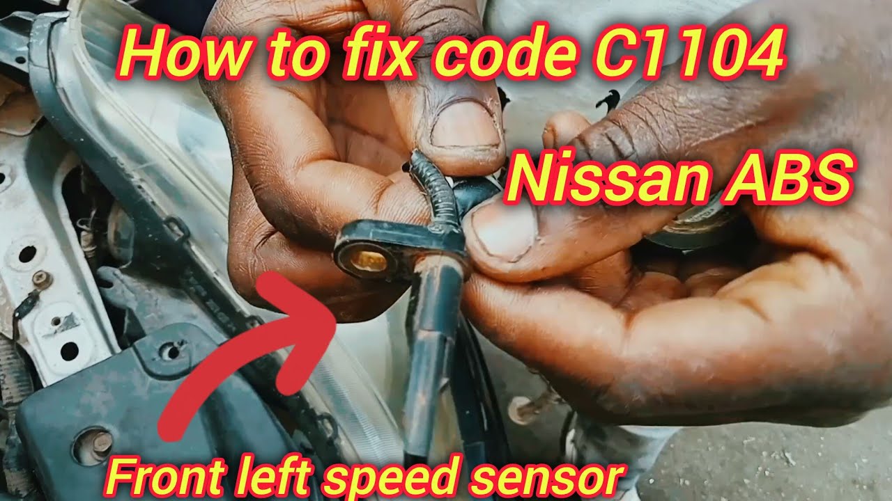 How to fix code C1104 front left speed sensor circuit nissan #gariautocare