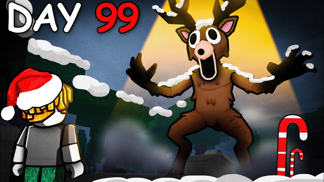 Surviving 99 Nights in the Forest CHRISTMAS UPDATE 2!