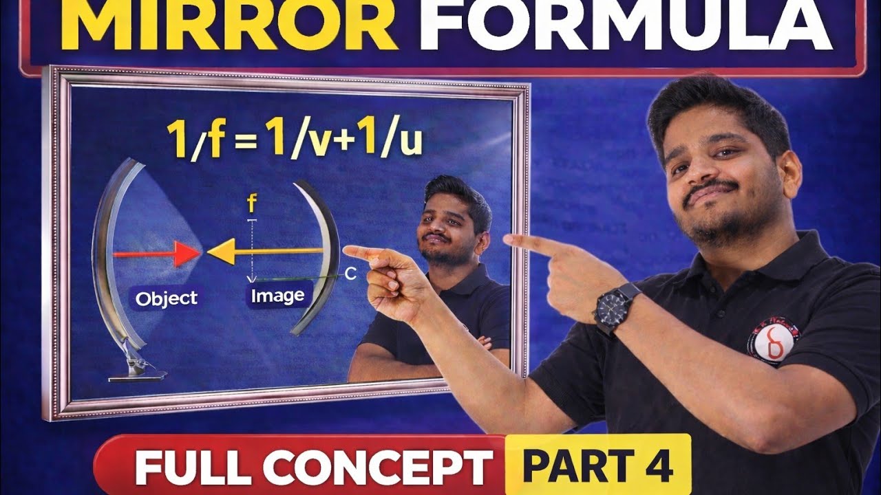 Part:-4 Concept on mirror formula from basic to advance #science #boardexampreparation 