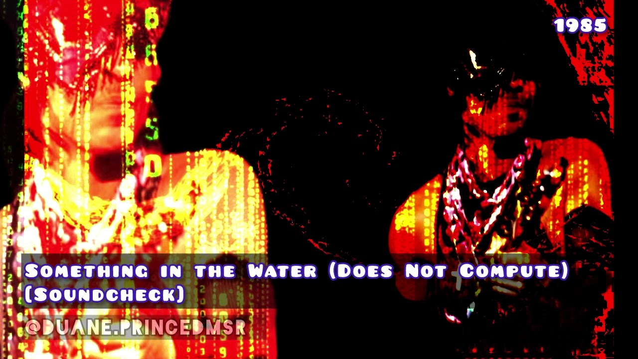 Prince Soundcheck. Something in the Water (Does Not Compute) [instrumental] 1985. @duane.PrinceDMSR 