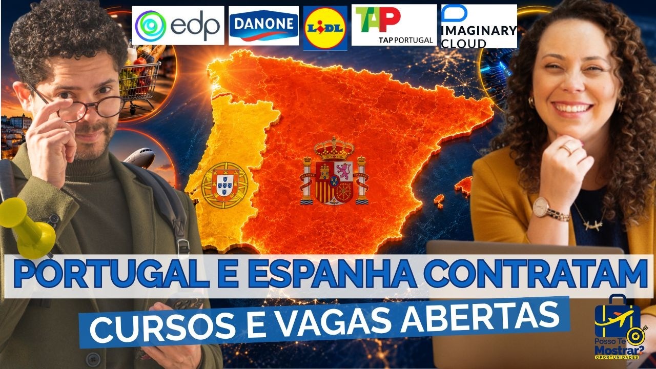 Vagas em Portugal e Espanha 2026: Lidl, Danone, EDP e TAP contratam