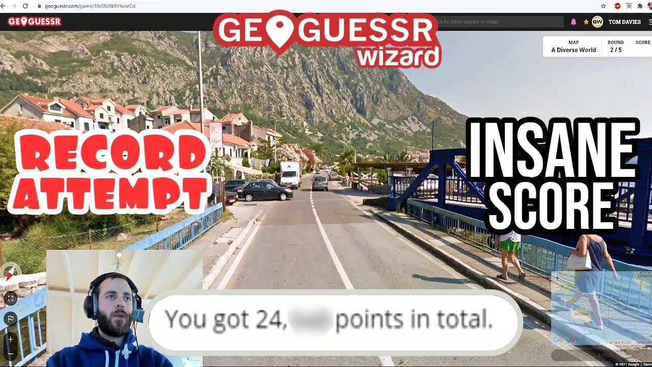 Probably the greatest game of Geoguessr I'll ever play (No moving record attempt #2)