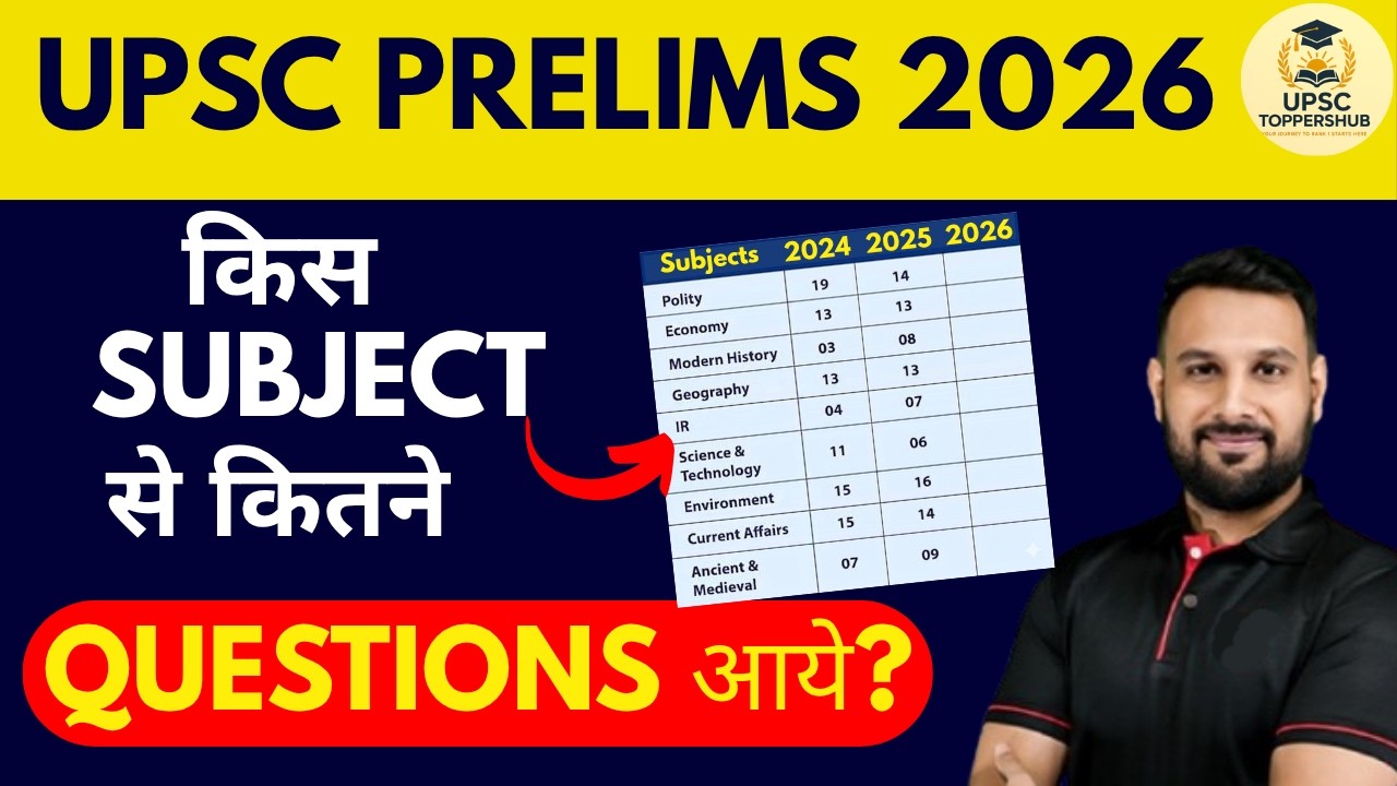 UPSC Prelims 2026 | GS-1 में किस Subject से कितने Questions आये | GS Paper 1 Analysis |UPSC CSE Exam