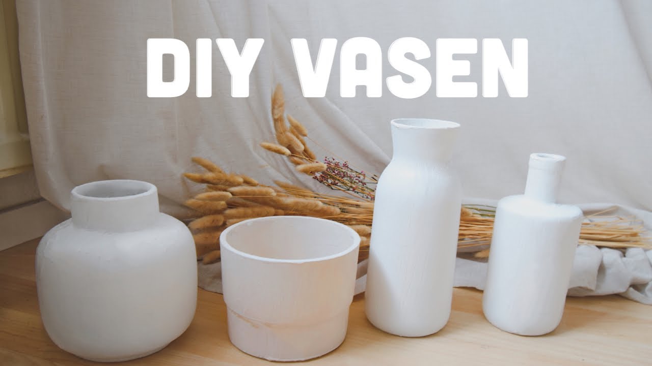 DIY FLASCHEN & VASEN IM TERRACOTTA LOOK MIT BACKPULVER BEMALEN I UPCYCLING IDEE 2021 🌱