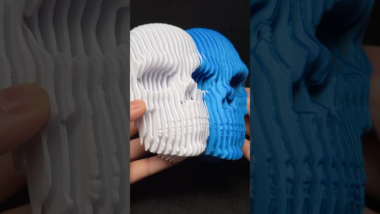 3D Printed Quantum Skull by Pipe Cox #3dprinting