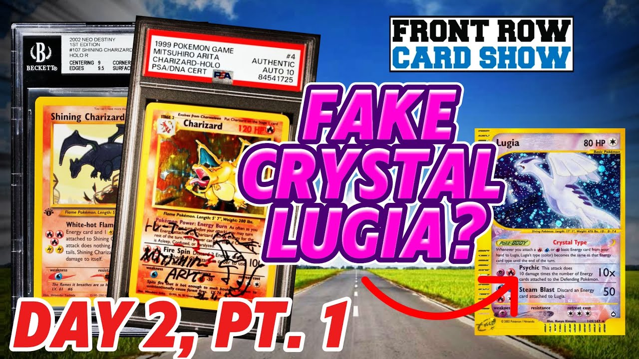 THAT CRYSTAL LUGIA IS FAKE | FRONT ROW CARD SHOW Pokemon Vendor POV