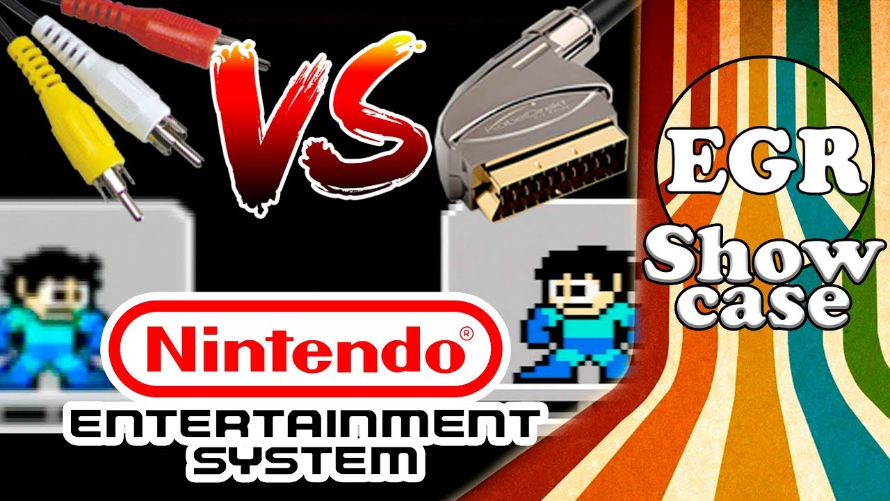 EGR - Compara&ccedil;&atilde;o entre cabos composto e RGB SCART! Nintendo NES 8 Bits!