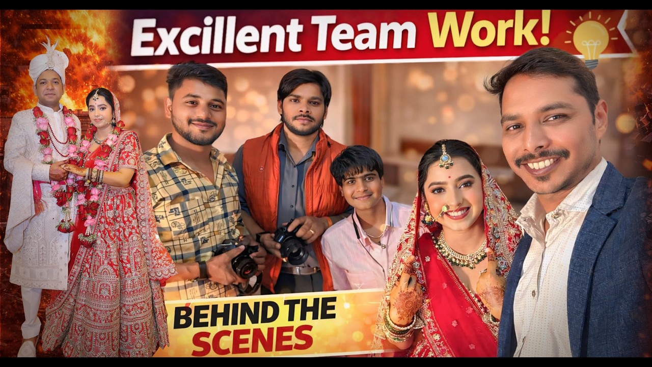 Wedding Shoot  | Team Work Level = Next Level 🔥
