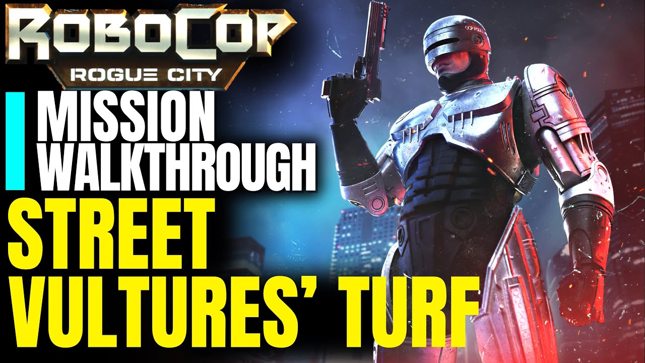 Street Vultures' Turf Mission Walkthrough - Side Quests Steel Mill - Boss Fight | Robocop Rogue City