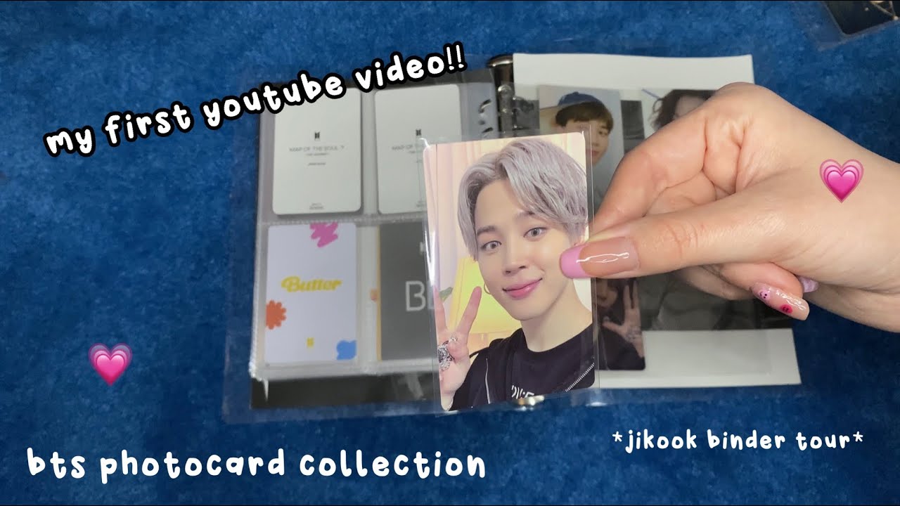 BTS photocard collection (jikook binder tour)