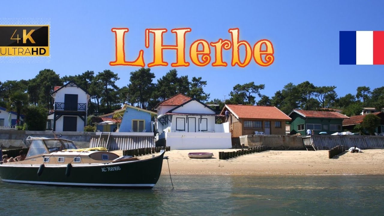 L'Herbe, France 🇫🇷 [4K] Aquitaine | Walking Tour | Beaches, Oyster Village, Lége-Cap Ferret