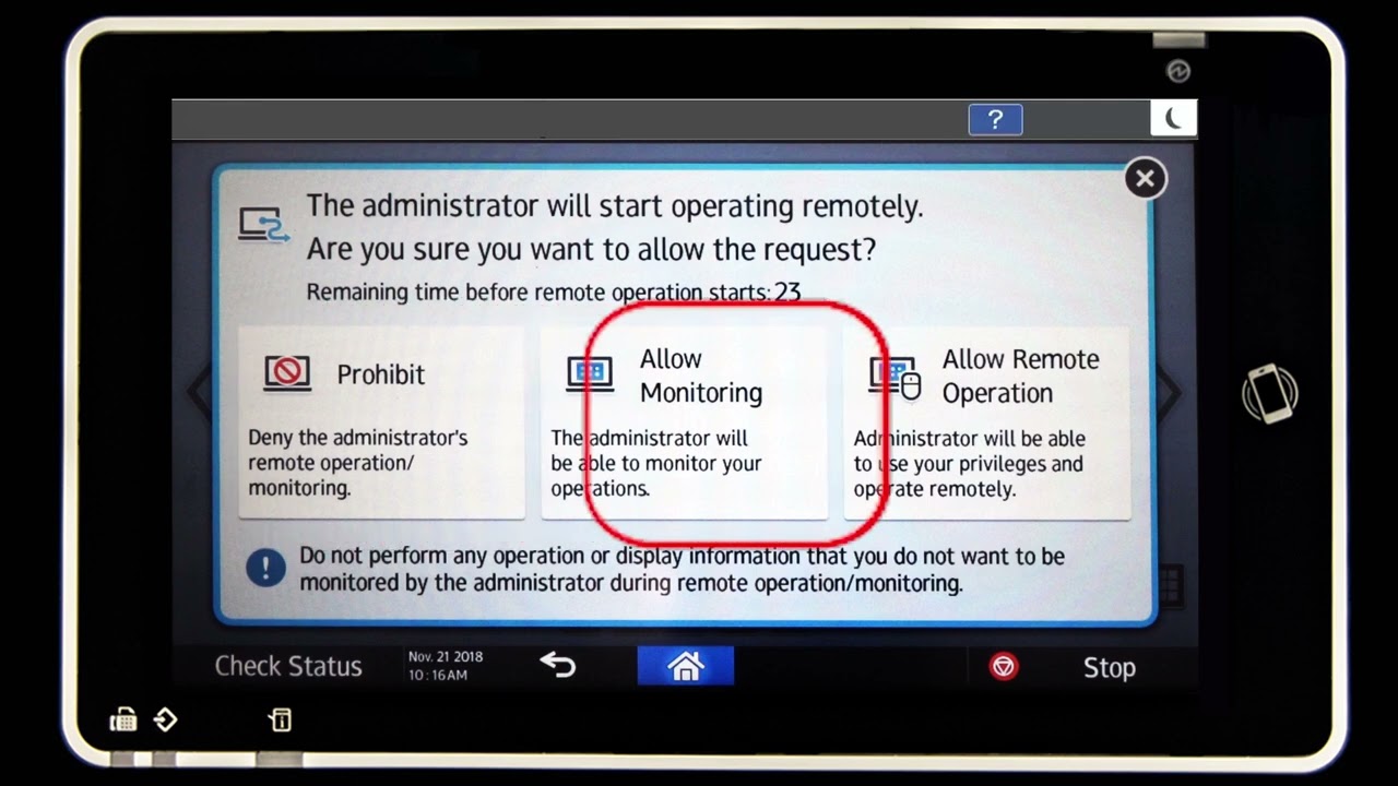 Remote Panel Operation   Overview Standard