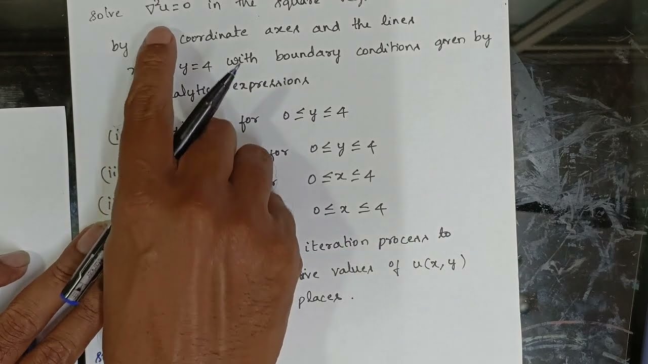 Solution of Elliptic Equation - Part 2 | 16 Mesh Squares | Laplace Equation