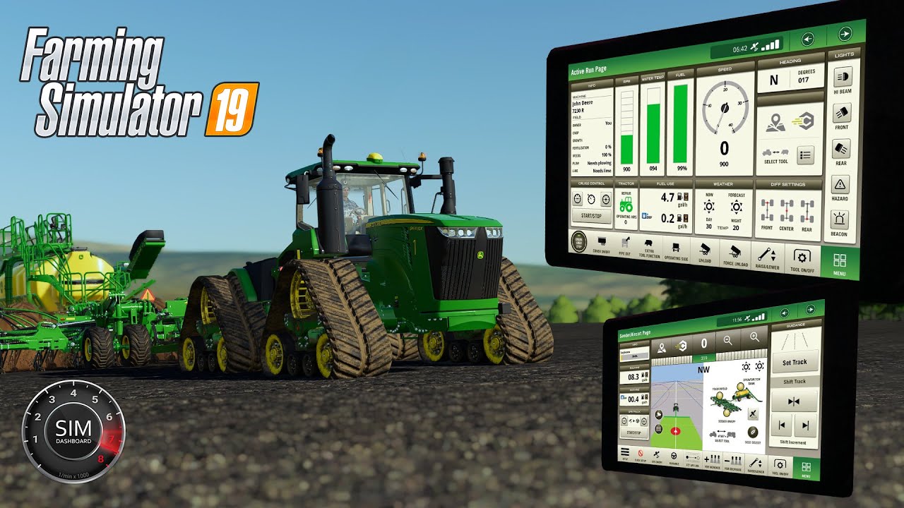 *NEW* Active Run and Seeder Screens for Sim Dashboard - Farming Simulator 19