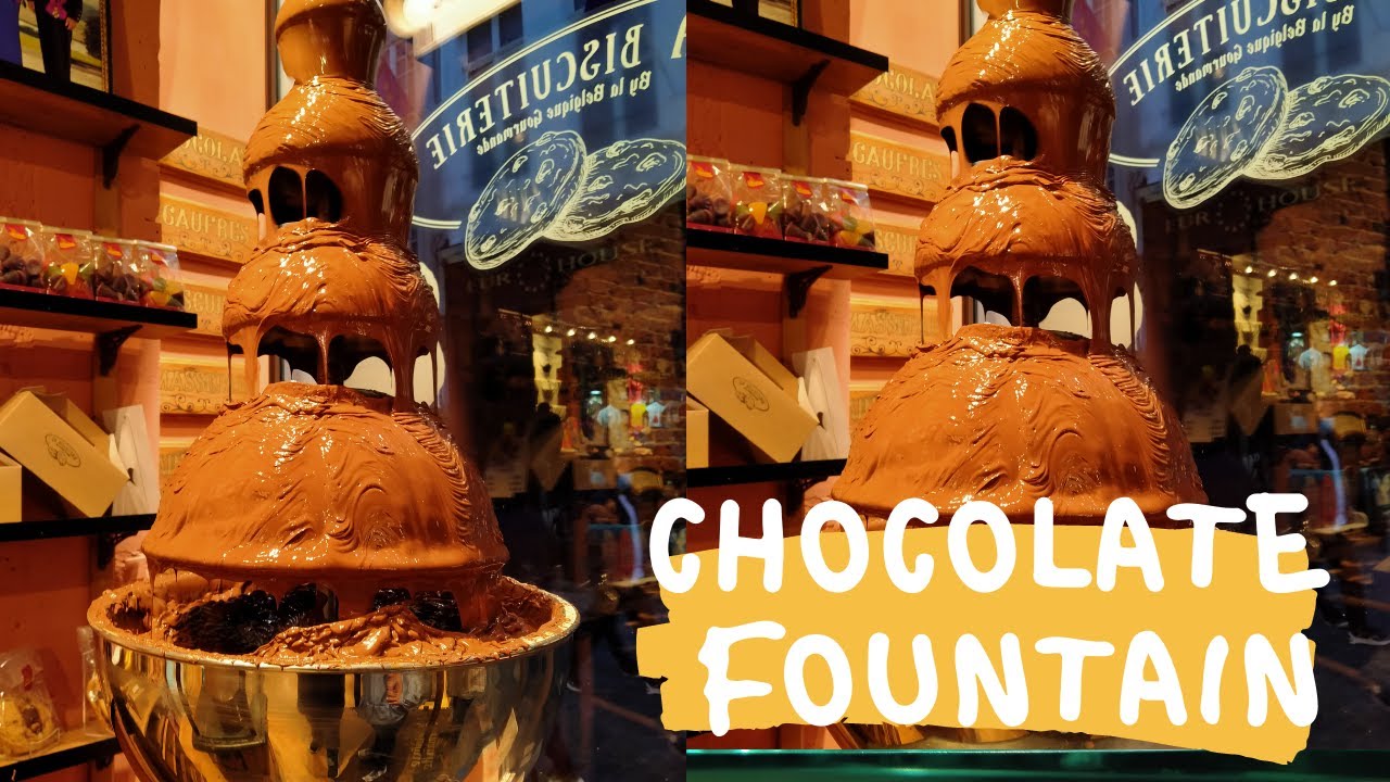 Chocolate fountain | Chocolate shop tour | Belgian chocolate Best in the World