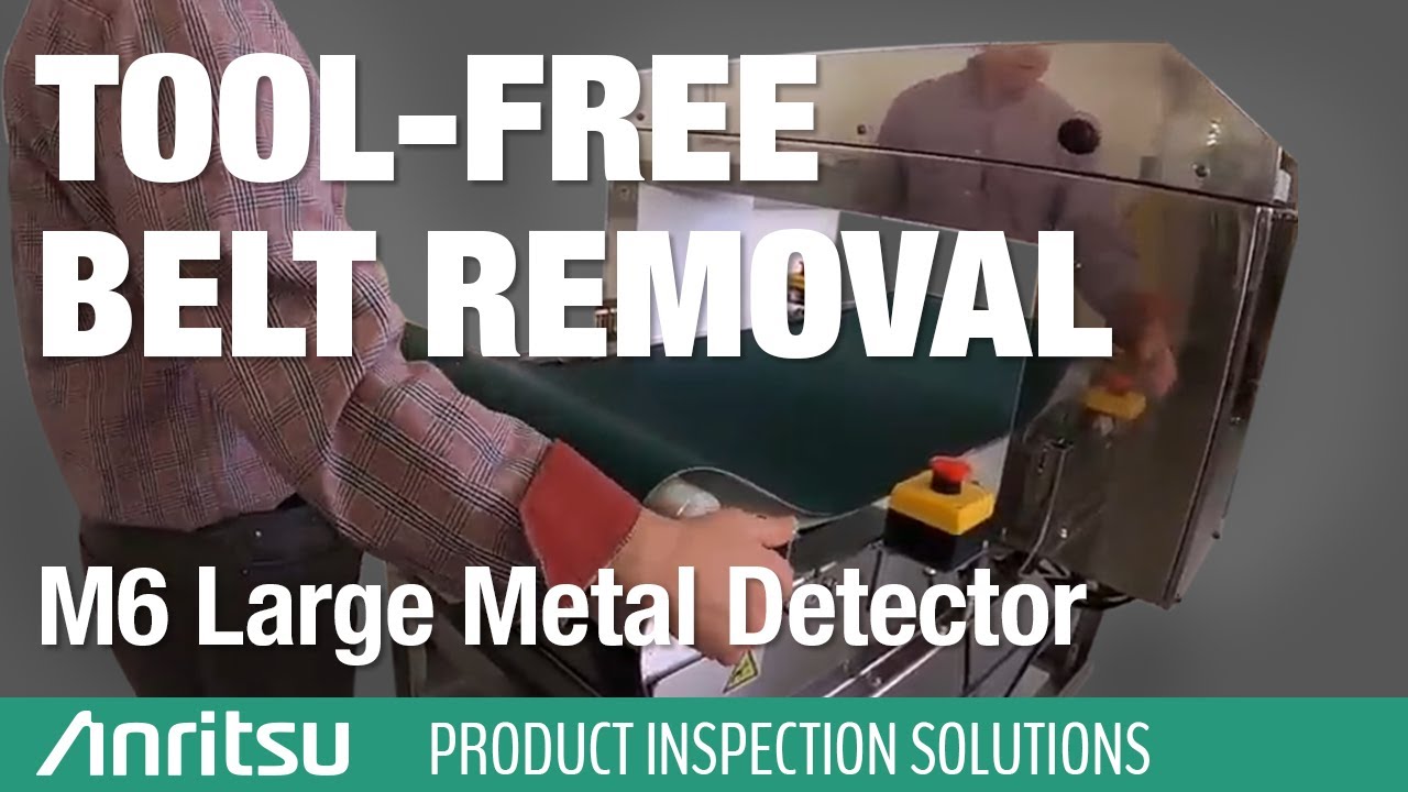 Belt Removal on M6 Large Metal Detector