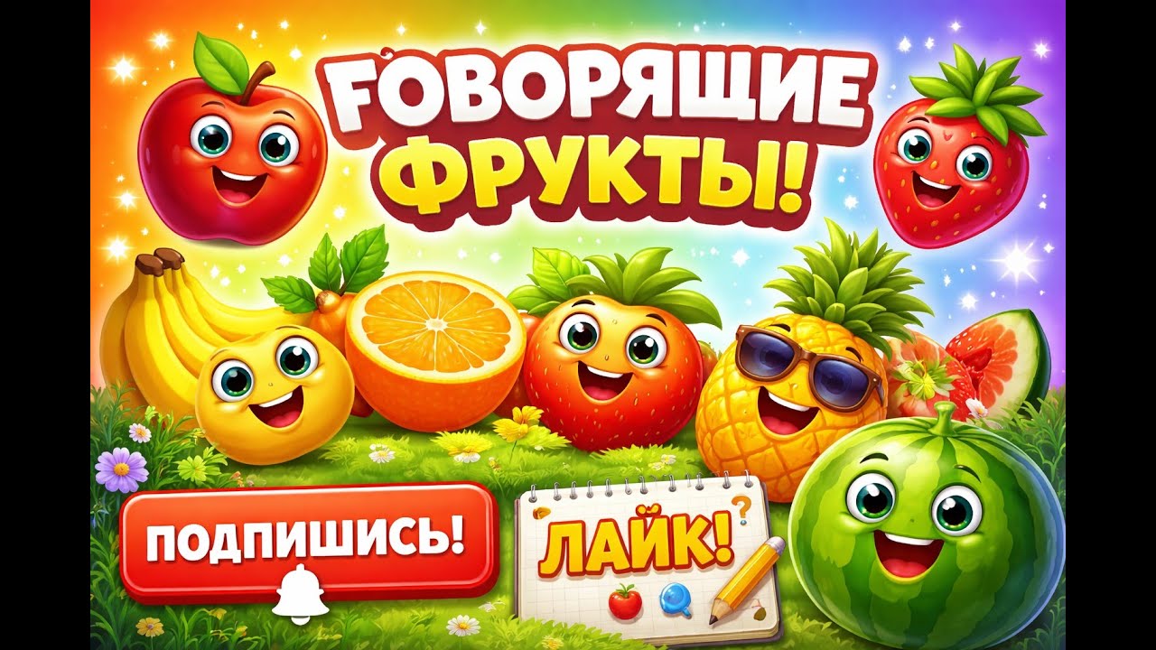 Говорящие фрукты 🍎🍌 | Каждый фрукт знает, чем он полезен