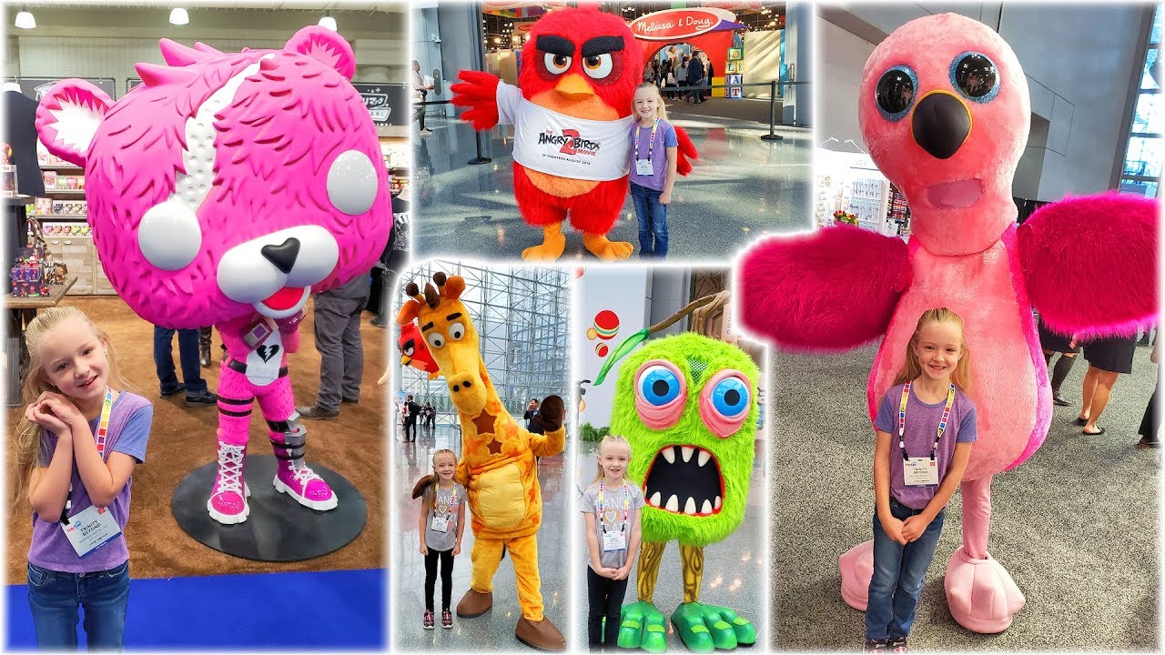 Fortnite Dances in Real Life With Toy Fair Characters!! Fortnite Dance Challenge!