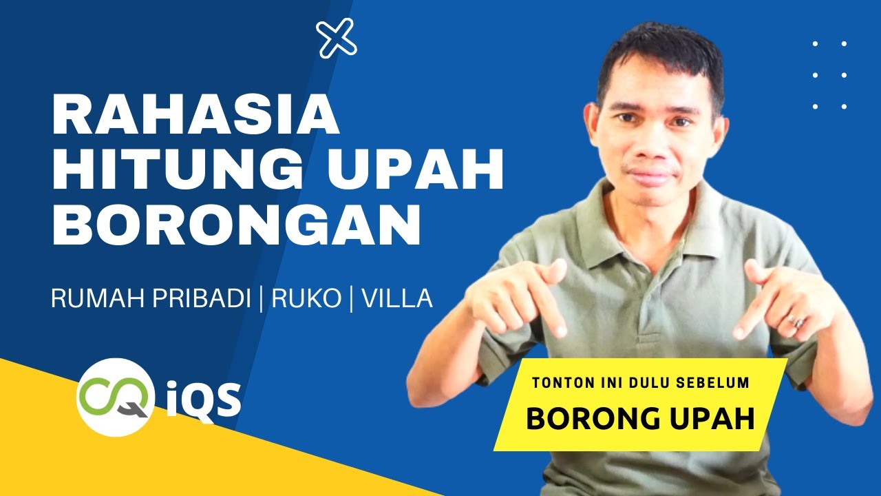 Rahasia menghitung upah borongan per m2
