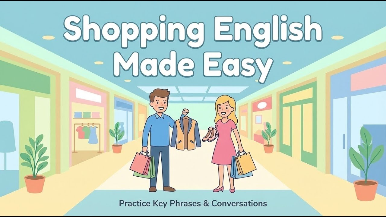Learn English for Shopping: Key Phrases and Conversations | English Speaking Practice (A1-Beginner)