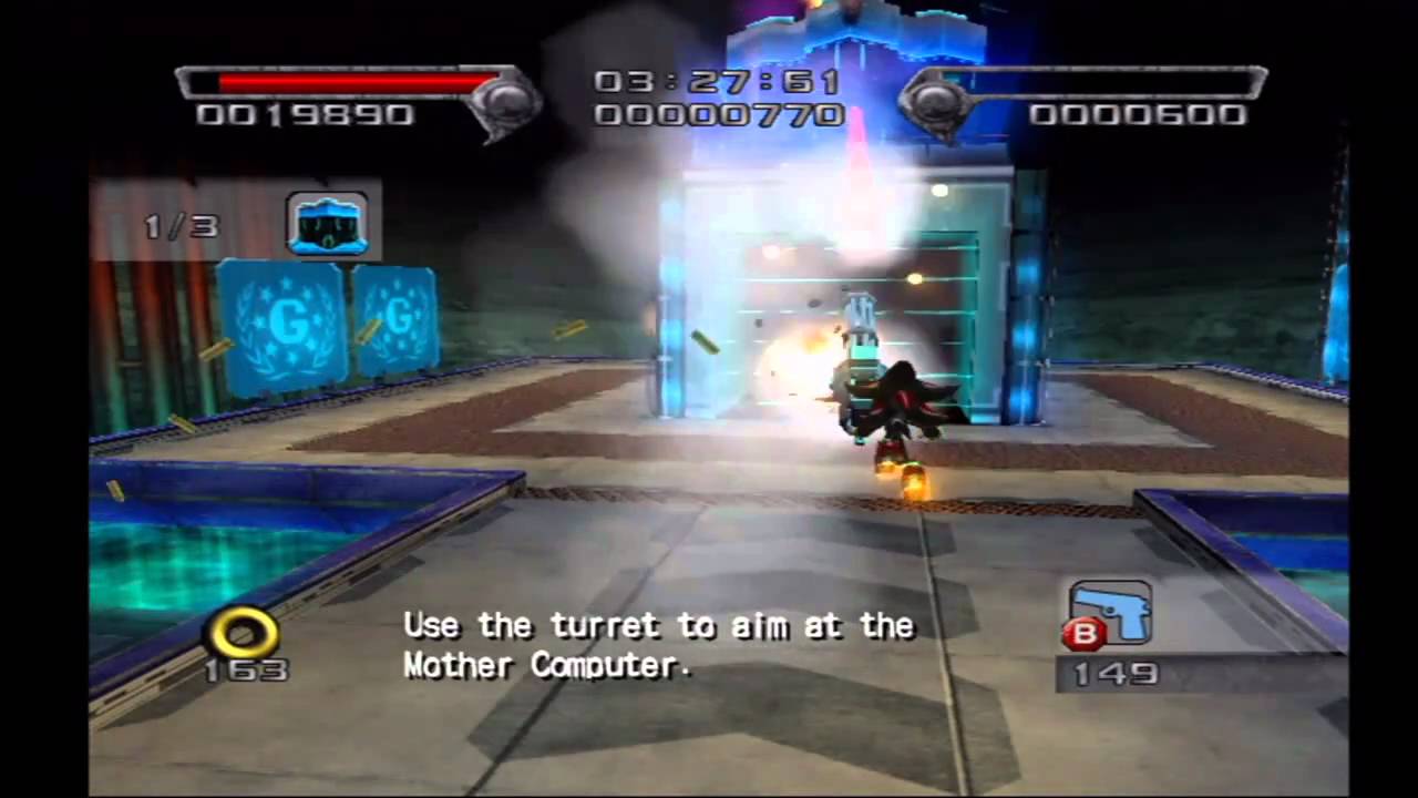 Shadow the Hedgehog: Stage 6-1 GUN Fortress (Dark Mission no com)