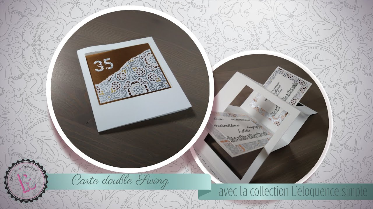 Tuto scrapbooking {carterie} « Carte Double Swing » de Rêverie & Récréative